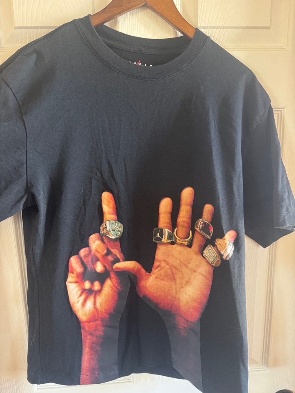 Jordan Black Graphic Short Sleeve Button Down Shirt